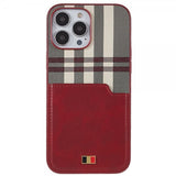 iPhone 13 Pro Cover Kortholder Vinrød