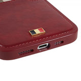 iPhone 13 Pro Cover Kortholder Vinrød
