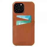 Krusell iPhone 13 Pro Cover Leather CardCover Cognac Brun