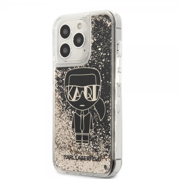 Karl Lagerfeld iPhone 13 Pro Cover Liquid Glitter Gatsby Sort