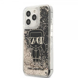 Karl Lagerfeld iPhone 13 Pro Cover Liquid Glitter Gatsby Sort