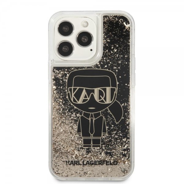 Karl Lagerfeld iPhone 13 Pro Cover Liquid Glitter Gatsby Sort
