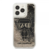Karl Lagerfeld iPhone 13 Pro Cover Liquid Glitter Gatsby Sort