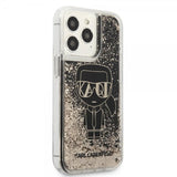 Karl Lagerfeld iPhone 13 Pro Cover Liquid Glitter Gatsby Sort