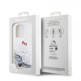 Hello Kitty iPhone 13 Pro Cover Liquid Glitter Gennemsigtig