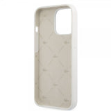 Lacoste iPhone 13 Pro Cover Liquid Silikone Allover Mønster Hvid