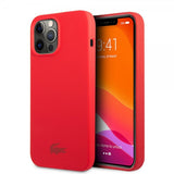 Lacoste iPhone 13 Pro Skal Liquid Silikone Glossy Logo Rød