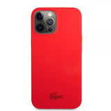 Lacoste iPhone 13 Pro Skal Liquid Silikone Glossy Logo Rød