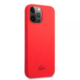 Lacoste iPhone 13 Pro Skal Liquid Silikone Glossy Logo Rød