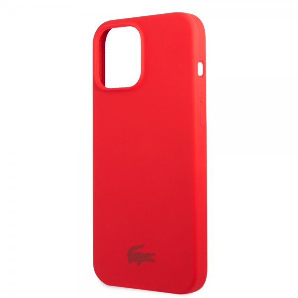 Lacoste iPhone 13 Pro Skal Liquid Silikone Glossy Logo Rød