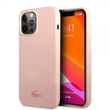 Lacoste iPhone 13 Pro Skal Liquid Silicone Glossy Logo Rosa