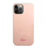 Lacoste iPhone 13 Pro Skal Liquid Silicone Glossy Logo Rosa