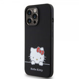 Hello Kitty iPhone 13 Pro Skal Liquid Silicone Sort