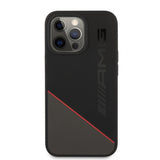 AMG iPhone 13 Pro Cover Liquid Silikone Two Tone Sort