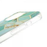 iPhone 13 Pro Cover Marmor Mønster Grøn