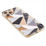 iPhone 13 Pro Cover Marmor Mønster Sort Hvid