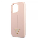 Guess iPhone 13 Pro Cover Metal Triangle Rosa