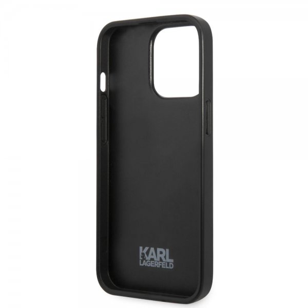 Karl Lagerfeld iPhone 13 Pro Cover Monogram Iconic Patch Rød