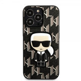 Karl Lagerfeld iPhone 13 Pro Cover Monogram Iconic Patch Sort