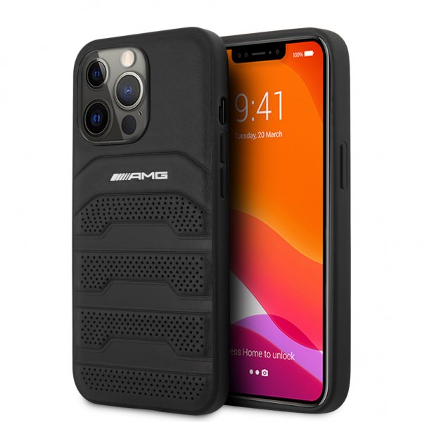 AMG iPhone 13 Pro Cover Perforeret Sort