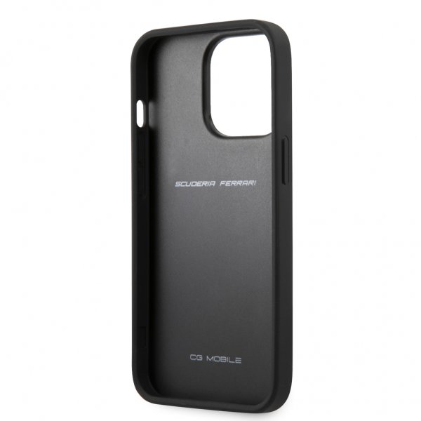 Ferrari iPhone 13 Pro Cover Perforeret Sort