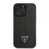 Guess iPhone 13 Pro Cover Saffiano Metal Triangle Sort