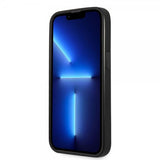 Guess iPhone 13 Pro Cover Saffiano Metal Triangle Sort