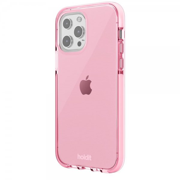 holdit iPhone 13 Pro Cover Seethru Bright Pink