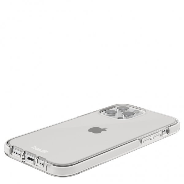 Holdit iPhone 13 Pro Cover Seethru Hvid