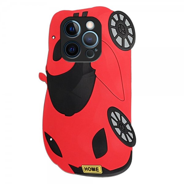 iPhone 13 Pro Cover Silikone 3D Bil