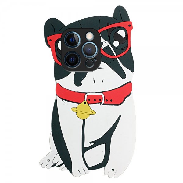 iPhone 13 Pro Cover Silikone 3D Hund