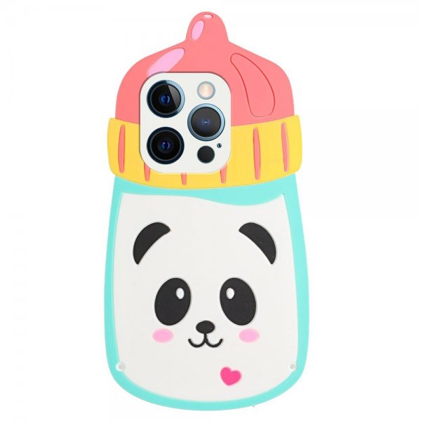 iPhone 13 Pro Cover Silikone 3D Panda