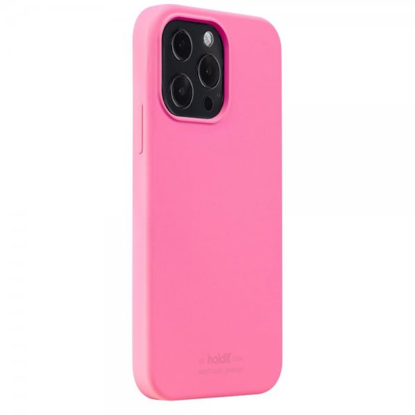 holdit iPhone 13 Pro Cover Silikone Bright Pink