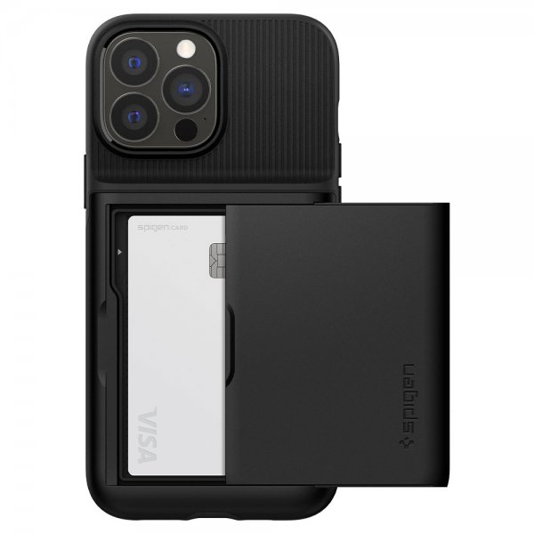 Spigen iPhone 13 Pro Cover Slim Armor CS Sort