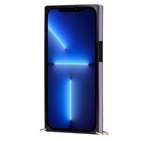 iPhone 13 Pro Square Cover med Rem Lilla