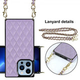 iPhone 13 Pro Square Cover med Rem Lilla