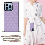 iPhone 13 Pro Square Cover med Rem Lilla