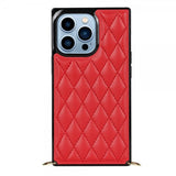 iPhone 13 Pro Square Cover med Rem Rød