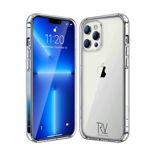 Rvelon iPhone 13 Pro Cover TPU Transparent