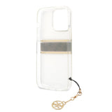 Guess iPhone 13 Pro Cover Stripe Charm Brun
