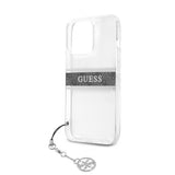 Guess iPhone 13 Pro Cover Stripe Charm Grå