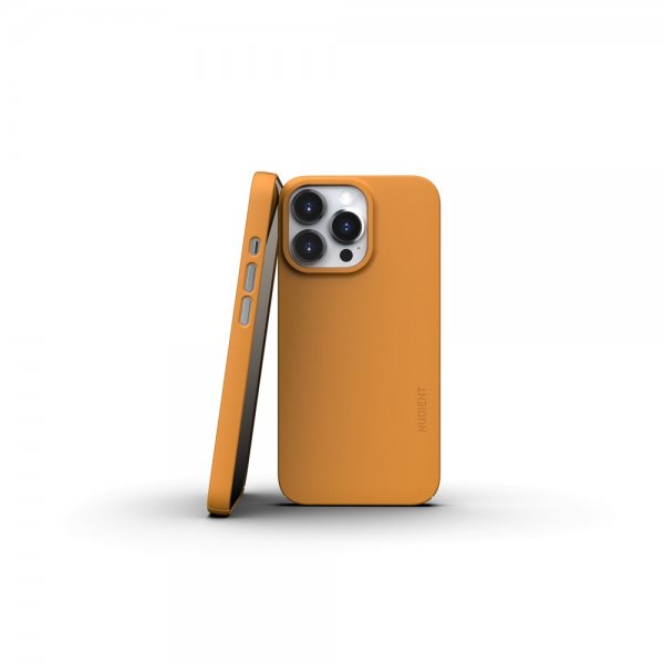 Nudient iPhone 13 Pro Cover Tyndt Etui V3 MagSafe Saffron Yellow