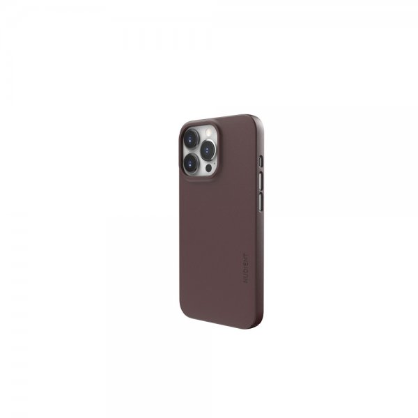 Nudient iPhone 13 Pro Tyndt Cover V3 MagSafe Sangria Rød