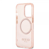 Guess iPhone 13 Pro Cover Gennemsigtig MagSafe Rosa
