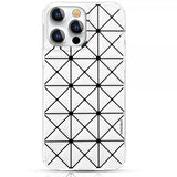 Kingxbar iPhone 13 Pro Cover Trekantmønster Hvid