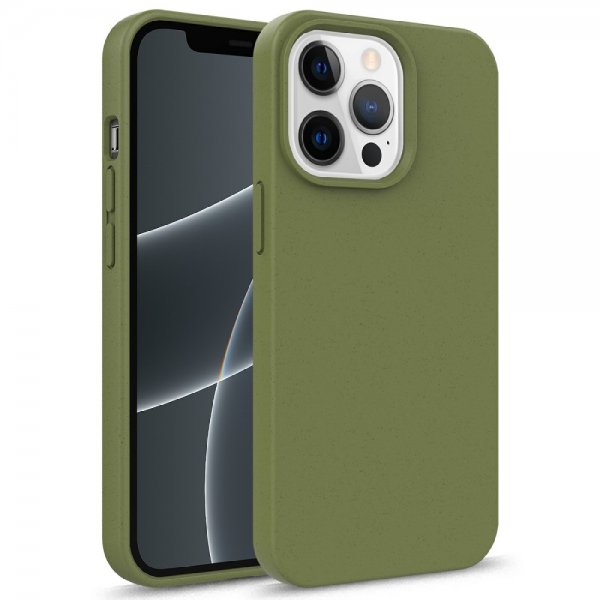 iPhone 13 Pro Cover Hvedestrå Mørkegrøn