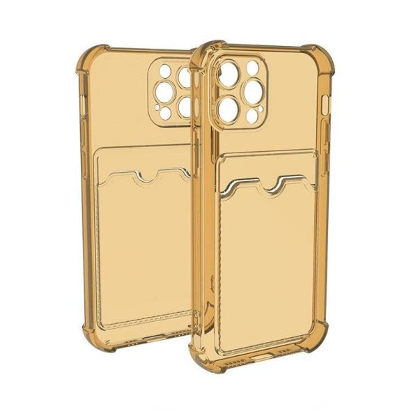 iPhone 13 Pro Cover Kortholder Stødsikkert Gul