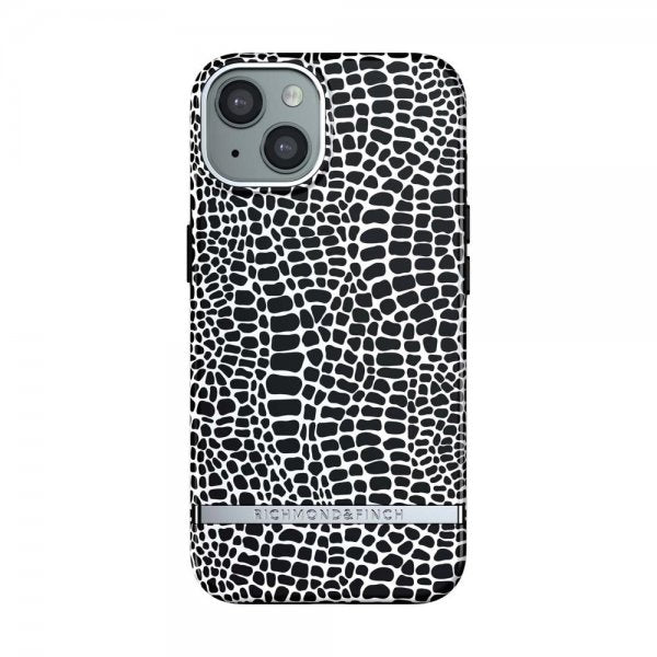 Richmond & Finch iPhone 13 Cover Black Croc