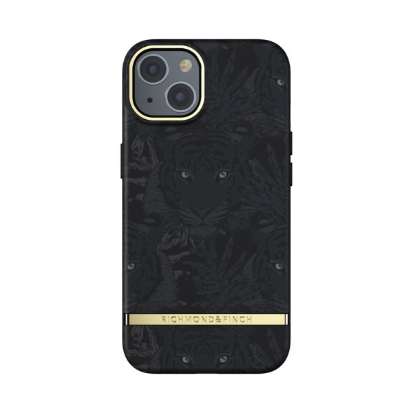 Richmond & Finch iPhone 13 Cover Black Tiger
