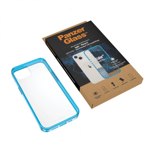 PanzerGlass iPhone 13 Cover ClearCase Color Bondi Blue